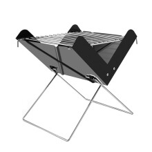Portable Charcoal Grill, Folding BBQ Grill with Nonstick Surface for Camping Picnic Outdoor Cooking