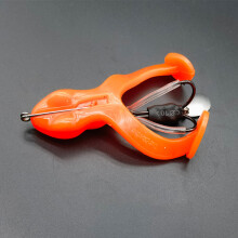 (Orange, Middle) Frog Lure with Hooks for Trout & Perch Fishing