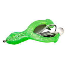 (Fluorescent Green, Large) Frog Lure with Hooks for Trout & Perch Fishing