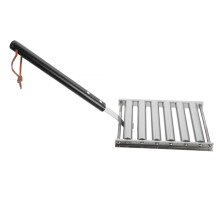 Portable BBQ Grill with Folding Sausage Roller for Camping, Lightweight Outdoor Hotdog Rack