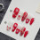 (S) Stage Xmas Nails - Red & White, Easy Apply 8