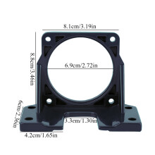 Robust Black Auxiliary Motor Bracket Support Fixed Base #03 for Heavy Tasks