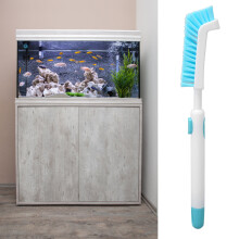 High Density Retractable Fish Tank Cleaning Brush 285-350mm
