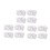 12PCS Cold White 0.03W LED Button String Lights, IP65 2m For Wedding & Party 1