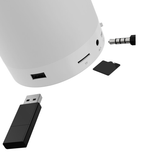 Portable Touch-Control Bluetooth Speaker, 800mAh, White, 95 x 122mm