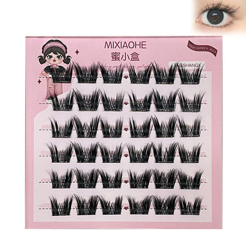 Dachuang Beauty Waterproof Diy Eyelash Clusters - No Glue Needed