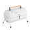 Compact White Storage Organizer Box 25x41x31cm Stackable SpaceSaving for Home Office Kitchen 1