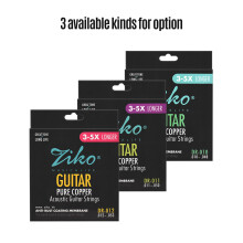 6 Strings Acoustic Guitar Strings Set DR-011 Hex Alloy Copper 0.011-0.050in