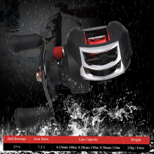 DualColor Baitcastingrolle 7.2:1,0.28mm-150m,17+1