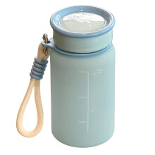 (Light Blue) Women\'s Matte Sports Water Bottle - PP Plastic