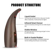 300mL Infrared Touchless Soap Dispenser - Compact 7.2*14.2*22cm