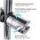 Adjustable Chrome Hand Shower Bracket for 18-25mm Slide Bar 5