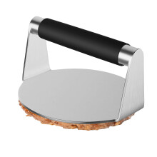 5.5 Inch Stainless Steel Smash Burger Press for Griddle – Heavy Duty Smasher with Uniform Patty Size