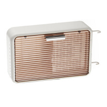 Wall Mounted Plastic Chopstick Holder with Cover - White, 9 x 20.5 x 33cm