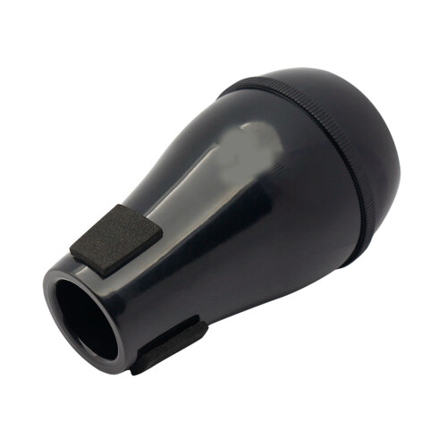 ABS-gerader Posaunendämpfer 13,2  8  4,8 cm Schwarz 67 g