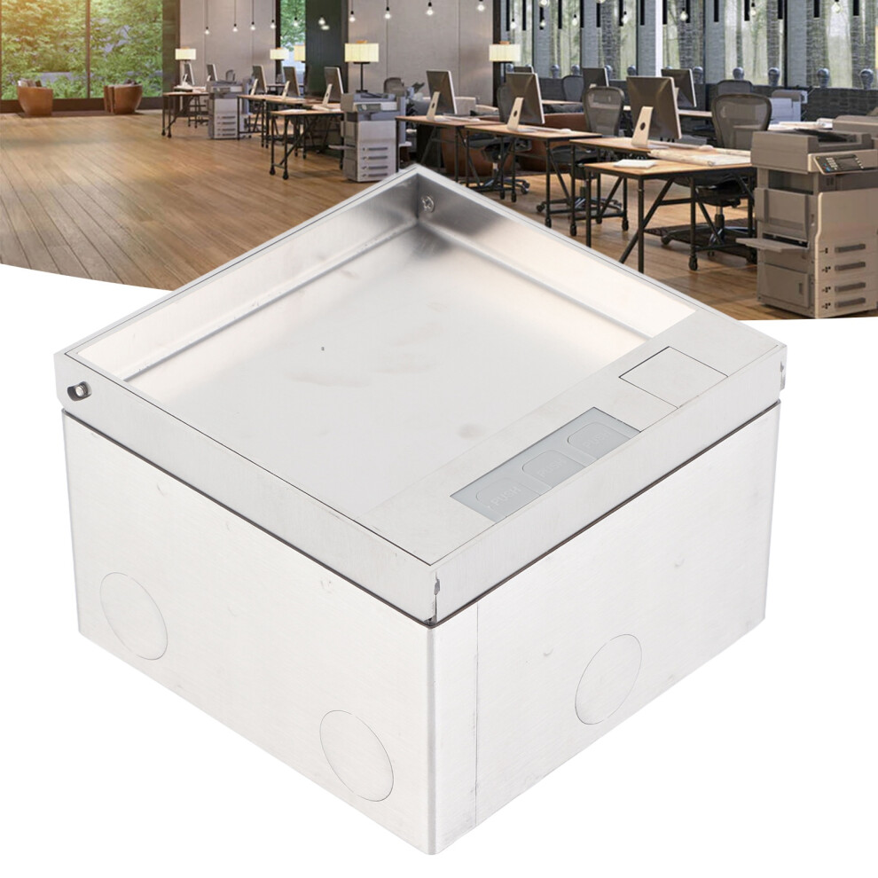 Stainless Steel Embedded Power Socket Box Dual Universal Outlets Ac250v 4000W 4901389423861