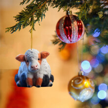 (2, Highland Cattle) Cute Cow Car Pendant & Backpack Charm (50 chars)