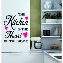 (Black & Fuchsia) Kitchen Wall Sticker - Art Decor Decal (50 chars)
