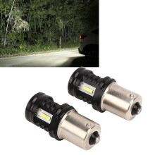 2Pcs 120W 1500LM BA15S 1156 LED Bulbs for Car SUV Truck RV White 6000K