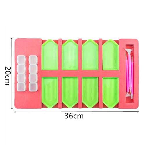 Multi-Function Diamond Painting Tray Holder Set with Drill Pens & Storage (Sizes A-C) 1