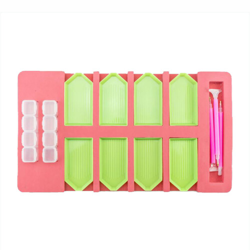Multi-Function Diamond Painting Tray Holder Set with Drill Pens & Storage (Sizes A-C) 2