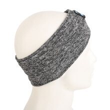 Portable USB Sports Headband with Bluetooth 5.2, 150mAh, 16in Heather Grey