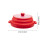 (Clear Red) Foldable Microwave Cover for Storage & Reheating 6