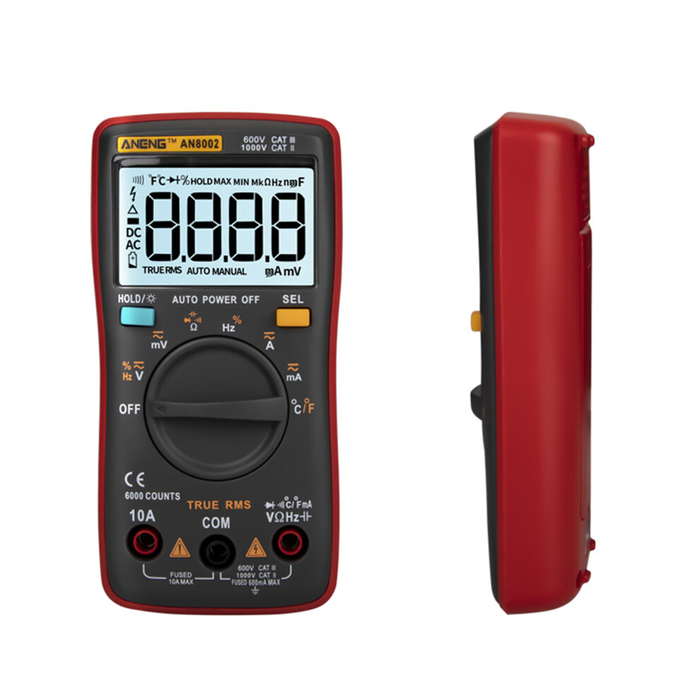 Aneng An8002 6000 Counts True Rms Digital Multimeter Â Compact, High Accuracy 7901389425541
