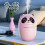(Pink) 220ml Panda Humidifier & Diffuser for Baby & Gift 1