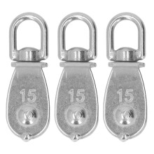 Stainless Steel Single Pulley Block M15 35kg Load Towing Wheel