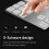 Wireless Aluminium Numeric Keyboard 34 Keys BT Rechargeable (Silver) 6