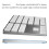 Wireless Aluminium Numeric Keyboard 34 Keys BT Rechargeable (Silver) 7