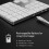 Wireless Aluminium Numeric Keyboard 34 Keys BT Rechargeable (Silver) 9