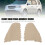 Front Door Panel Armrest Cover Beige Microfiber Leather Durable Scratch-Resistant 4