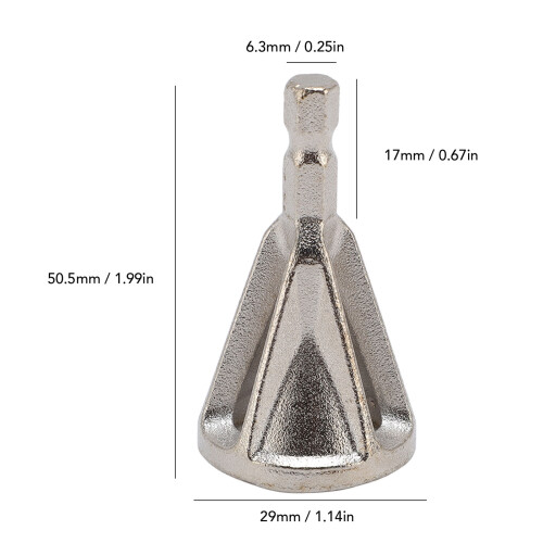 4PCS Deburring Drill Bits 1/4" Hex Shank High Speed Steel Outdoor Chamfer 1