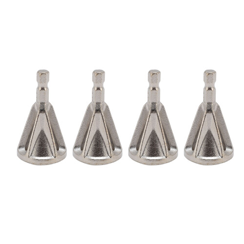 4PCS Deburring Drill Bits 1/4" Hex Shank High Speed Steel Outdoor Chamfer 2