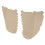 Front Door Panel Armrest Cover Beige Microfiber Leather Durable Scratch-Resistant 6