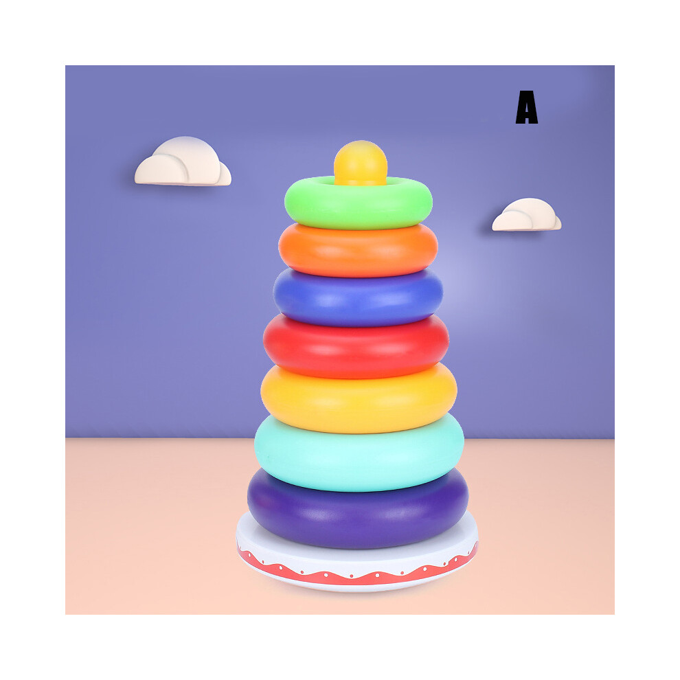 Roc-Electron (A) Rainbow Stacking Rings Toy For Toddlers