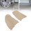Front Door Panel Armrest Cover Beige Microfiber Leather Durable Scratch-Resistant 14