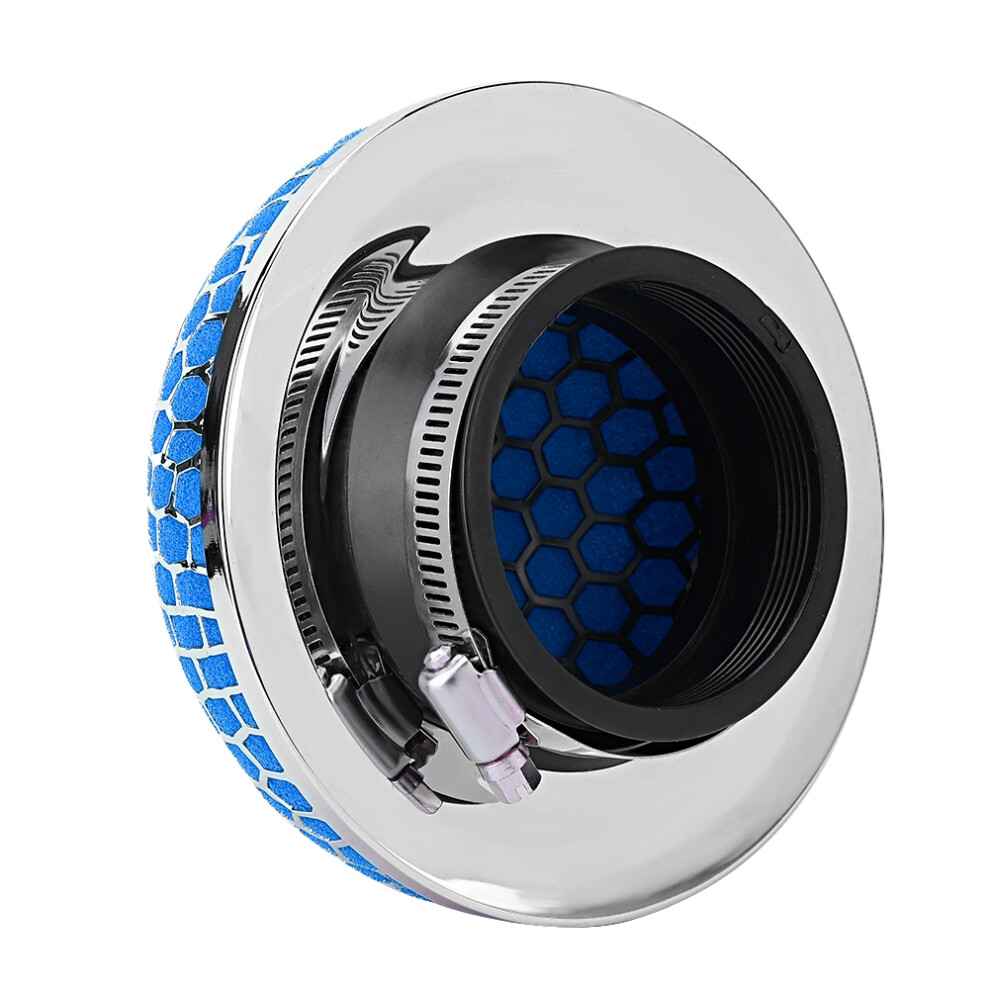 Mushroom Shape Air Filter Cleaner 76-89Mm For Car Intake Blue 8421389428193