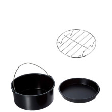 7–Zoll-Edelstahl-Fritteusen- und Backzubehör-Set, spülmaschinenfest