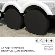 Weatherproof Tire Wheel Covers 2PCS 36-38in for Car SUV Truck Sun Protection