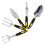 Garden Hand Tools Trowel and Fork Set with Ergonomic Grip for Planting Transplanting Digging 1