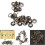 Messing-Ösen-Set 100-1400# 3.5-26.0mm 4 Farben 8