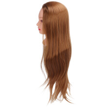Hair Mannequin Head for Styling & Braiding Practice, Silicone & Synthetic