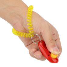 7er Set Klicker für Hunde- & Katzentraining, mit Handgelenkring, bunt