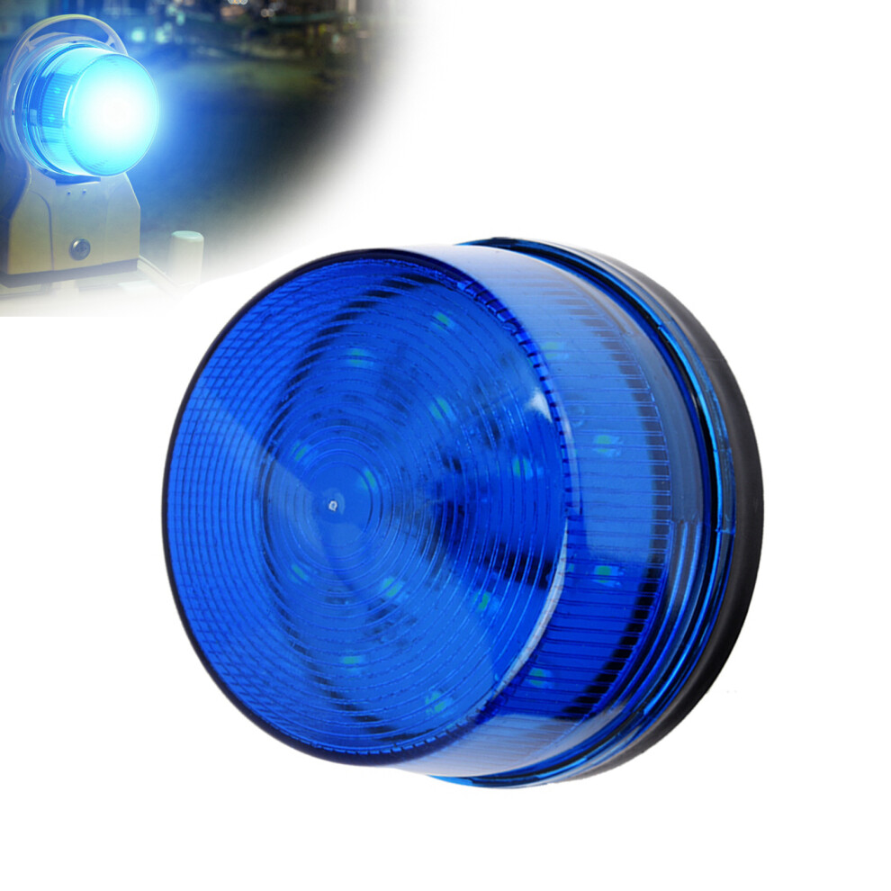 12V Led Emergency Flashing Strobe Beacon Warning No Sound New Blue/Light 4091389431550
