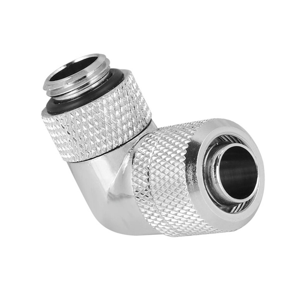 G1/4 Water Cooling Fitting 90 Elbow, Copper Nickel Silver 9491389431720