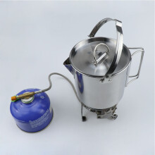 1.2L Stainless Steel Folding Camping Pot, 14x15.2cm, Durable & Portable