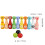 Holz-Tier-Bowling-Flaschen-Set - 12  2,9 cm 4